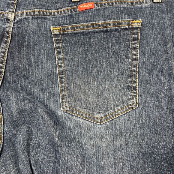 Wrangler Jeans Men 40x32 Blue Denim Pants Straight Leg Cotton Regular Fit Mexico - Picture 8 of 16